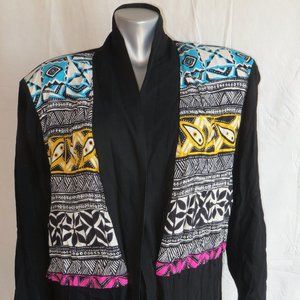 Sharon Anthony Black Mosaic Jacket